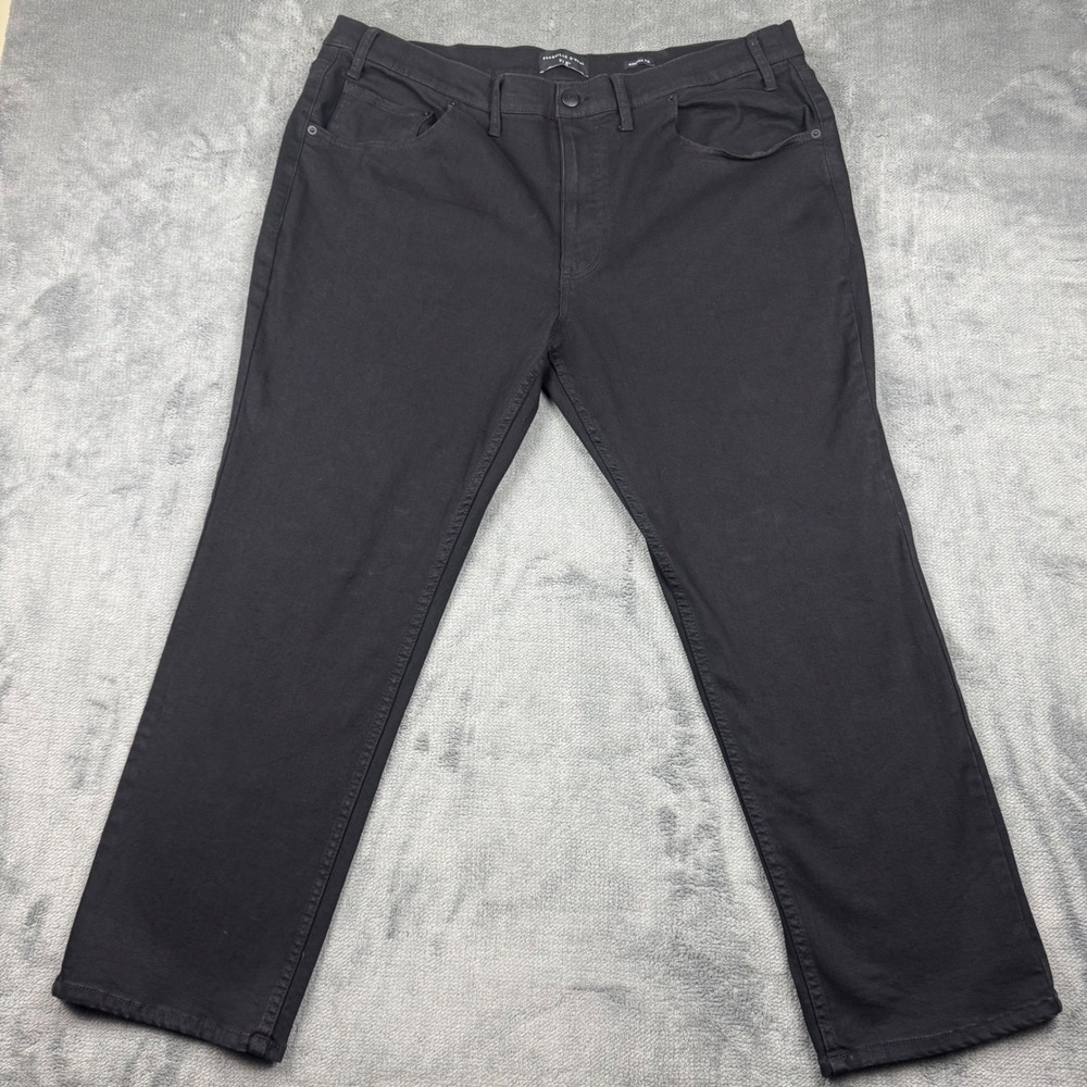 Shaquille O'Neal XLG Mens Athletic Fit Black Stretch Pants 46x30 588-0177
